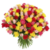 Фото товара 101 разноцветная роза в Мариуполе