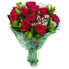 Фото товара 11 красно-кремовых роз в Мариуполе