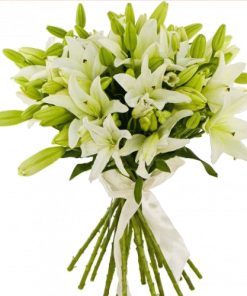 Фото товара 15 белых лилий в Мариуполе