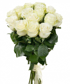Фото товара 15 белых роз в Мариуполе