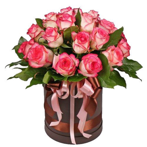 Фото товара 19 роз "Джумилия" в шляпной коробке в Мариуполе