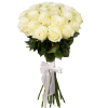 Фото товара 21 белая роза в Мариуполе
