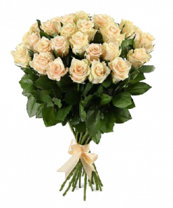 Фото товара 25 кремовых роз в Мариуполе