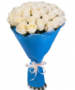 Фото товара 33 белые розы в Мариуполе