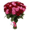 Фото товара 51 красно-розовая роза в Мариуполе