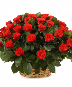 Фото товара 51 роза "El Toro" в корзине в Мариуполе