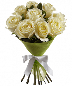 Фото товара 9 белых роз в Мариуполе