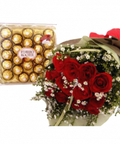 Фото товара Букет роз с конфетами в Мариуполе