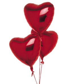 Фото товара 3 фольгированных шарика в форме сердца в Мариуполе