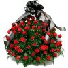Фото товара 70 красных роз в корзине в Мариуполе