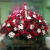 Фото товара 200 кустовых роз в корзине в Мариуполе