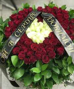 Фото товара Корзина "Сердце" 100 роз в Мариуполе