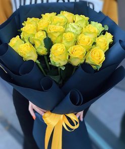 Фото товара Траурный букет жёлтых роз в Мариуполе